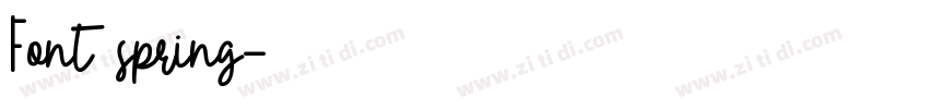 Font spring字体转换